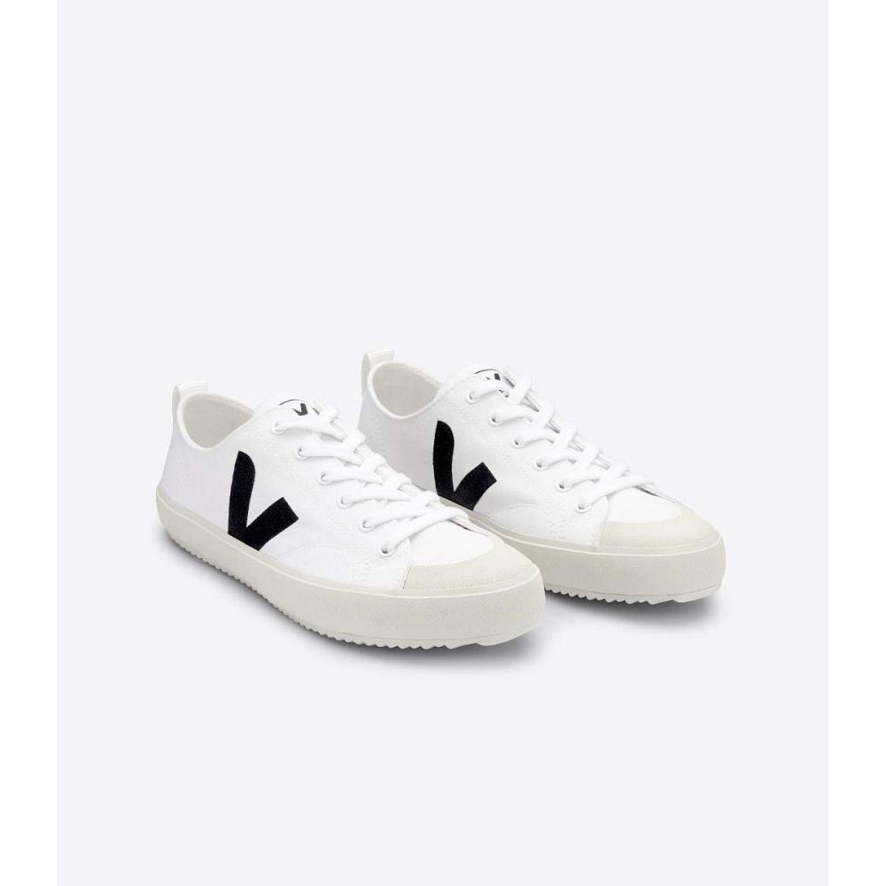 Veja NOVA CANVAS Men's Shoes White/Black | CA 248NWY